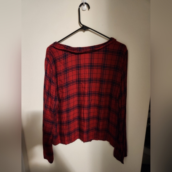 Abercrombie and Fitch red plaid shirt - Picture 2 of 3